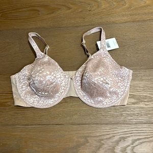 New with tag Le Mystere  size 42DD/E Classic Full Coverage Underwire BEIGE Bra